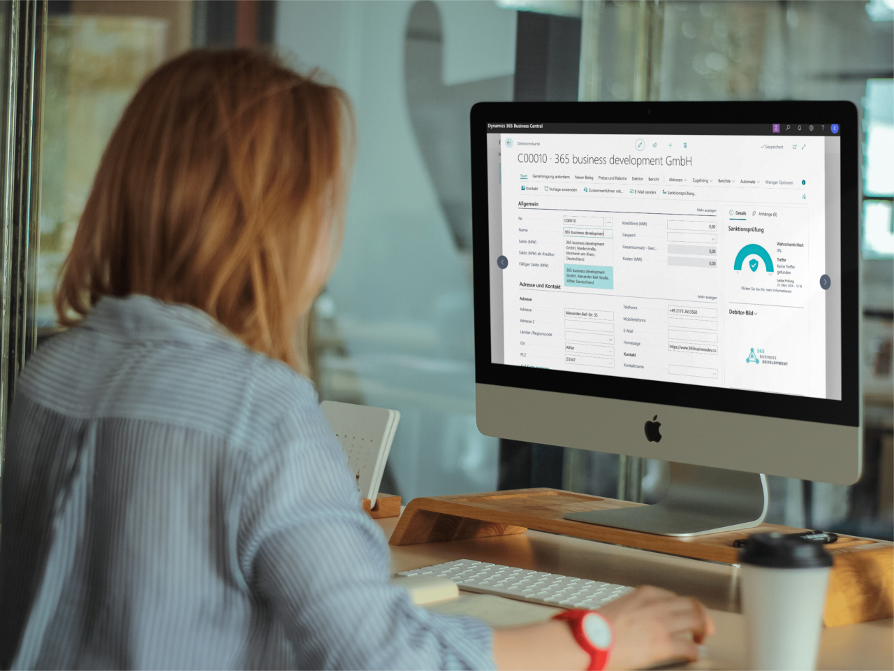 Echtzeitsuche nach Unternehmen in Business Central